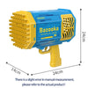 Máquina de Burbujas Bazooka 69 agujeros - Diversión sin límites para Fiestas y juegos Infantiles