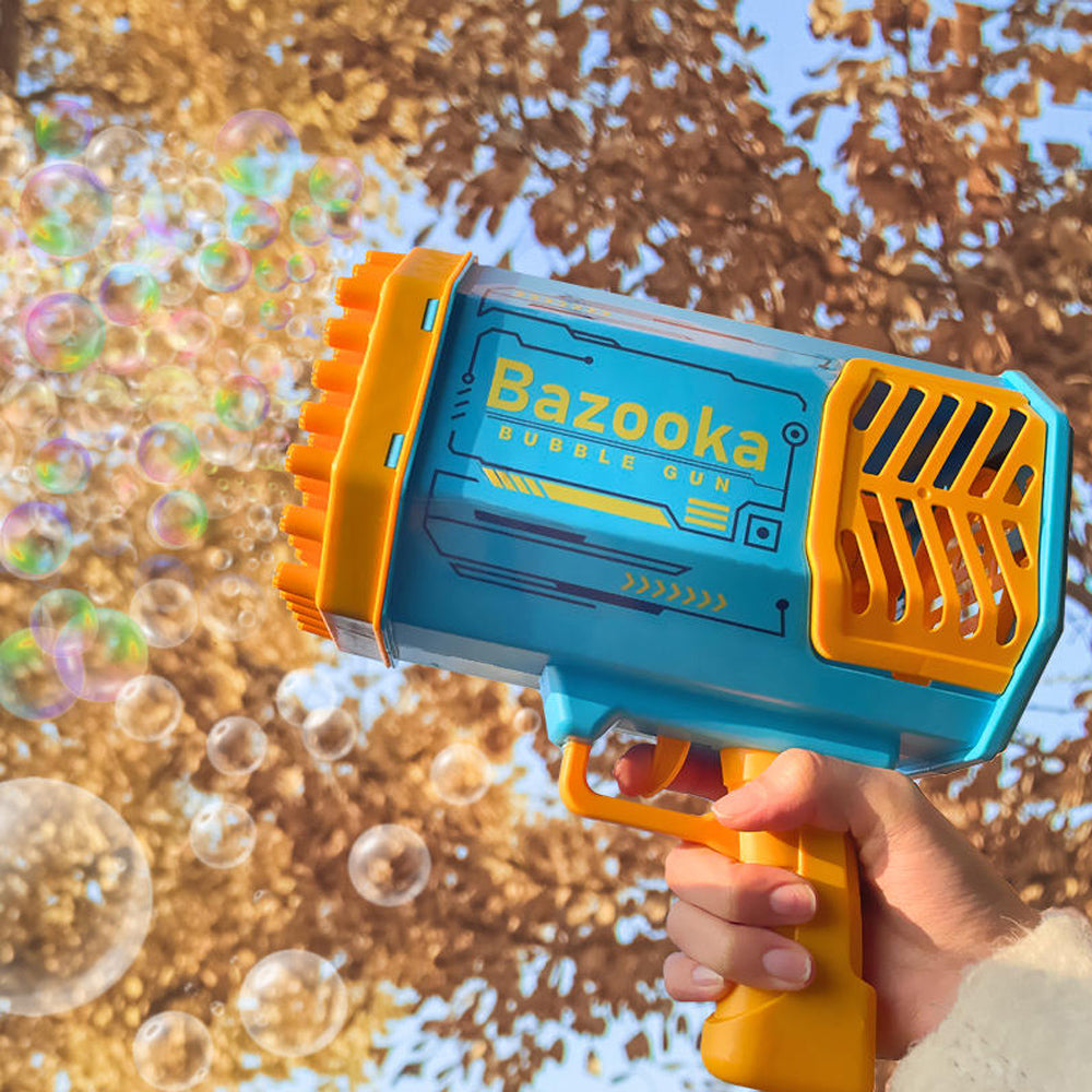 Máquina de Burbujas Bazooka 69 agujeros - Diversión sin límites para Fiestas y juegos Infantiles